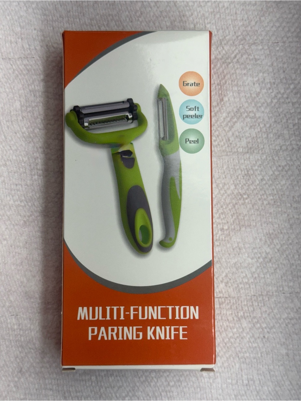 Green Multi-Function Paring Knife & Peeler Set - Men Grooming